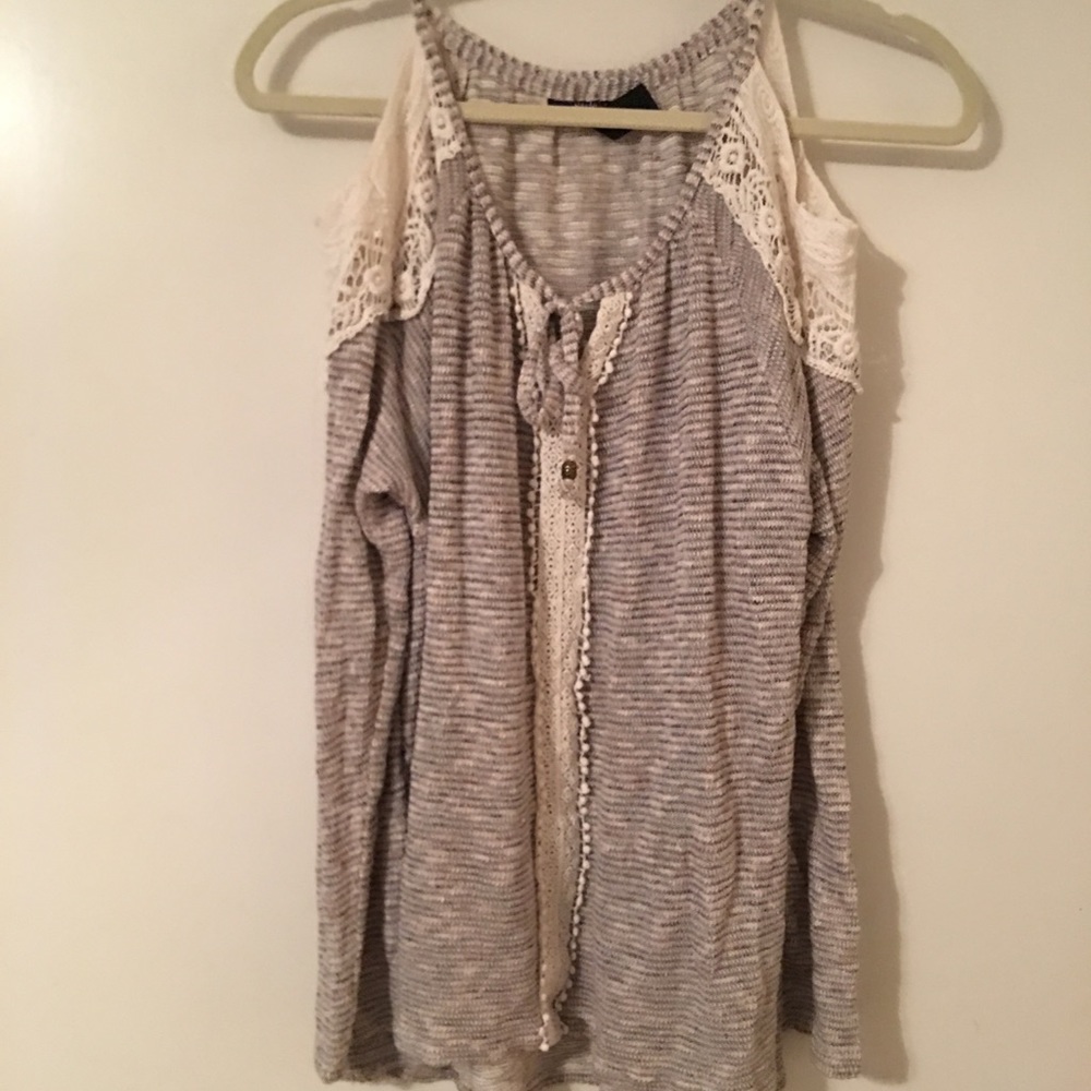 Open Shoulder Sweater
